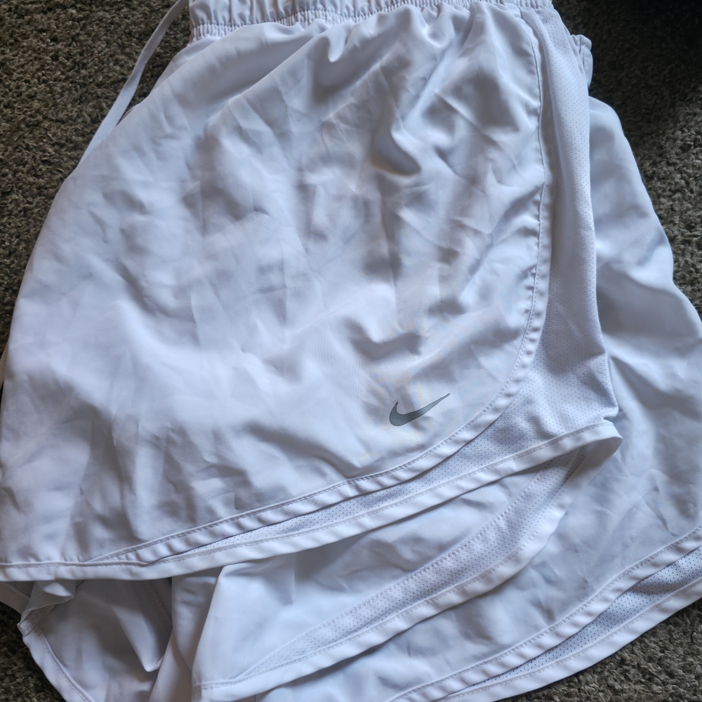 Nike White Athletic Shorts